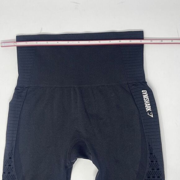 Gymshark Women's Vital Seamless Leggings in Black Marl Size Small - Picture 6 of 7